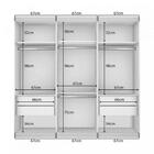 Guarda Roupa Casal E 3 Portas Milano Wemov Branco