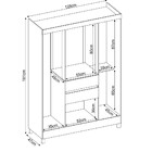 Guarda-roupa Casal Ecom Ii 6 Portas 2 Gavetas Demobile