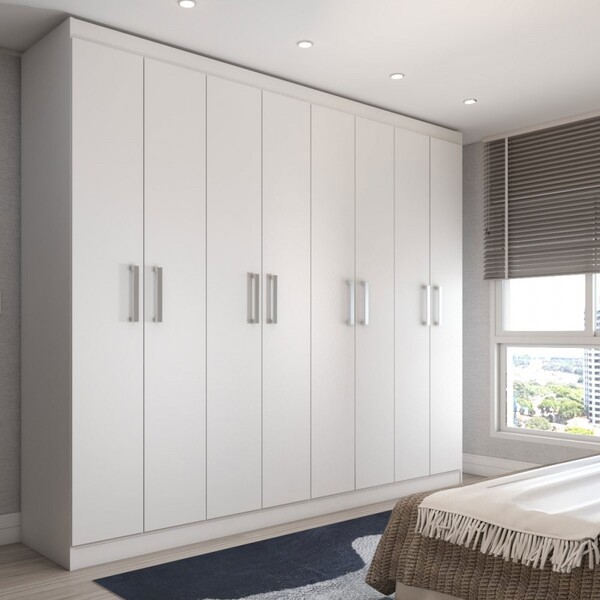 Guarda-roupa Casal Ela E Ele 8 Portas 8 Prateleiras Malbec Br