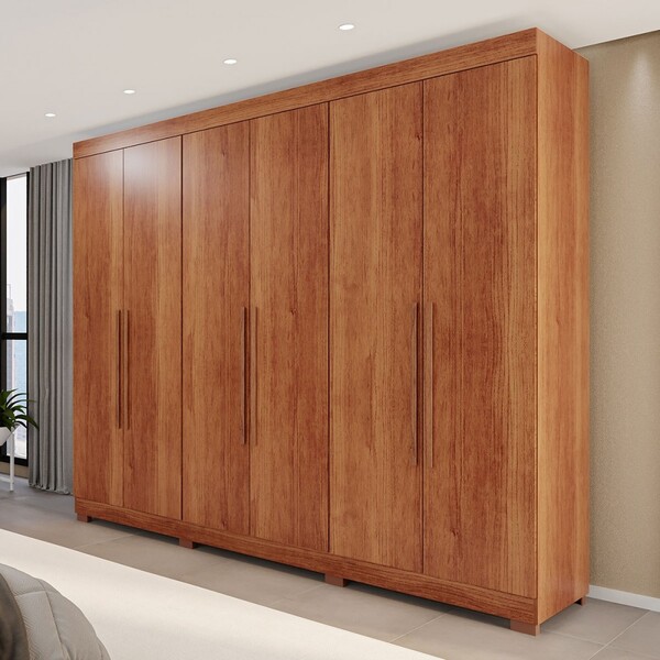 Guarda-roupa Casal Eldorado Premium 6 Portas 6 Gavetas Com Pé