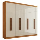 Guarda-roupa Casal Ele E Ela 8 Portas 8 Prateleiras Cinamomo/
