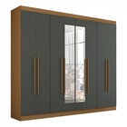 Guarda-roupa Casal Ele E Ela 8 Portas 8 Prateleiras Com Espel