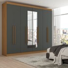 Guarda-roupa Casal Ele E Ela 8 Portas 8 Prateleiras Com Espel