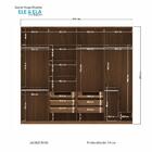 Guarda Roupa Casal Ele E Ela 8 Portas Jatobá/areia Com Espelh