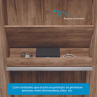 Guarda Roupa Casal Ele E Ela 8 Portas Jatobá/areia Com Pés -