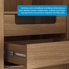 Guarda Roupa Casal Ele E Ela 8 Portas Jatobá/areia Com Pés -