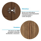 Guarda Roupa Casal Ele E Ela 8 Portas Jatobá Com Espelho E Pé