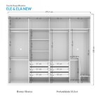 Guarda Roupa Casal Ele Ela New 8 Portas 6 Gavetas Santos Andi