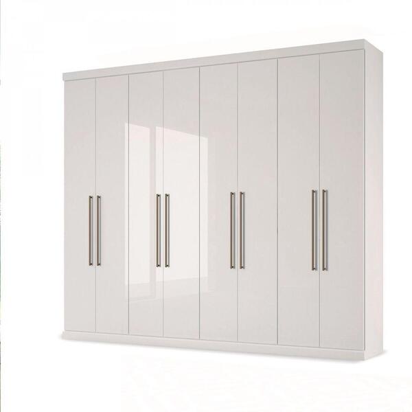 Guarda Roupa Casal Ele Ela New 8 Portas 6 Gavetas Santos Andi