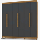 Guarda-roupa Casal Elegance 6 Portas - Vlr Móveis  Nature/ala
