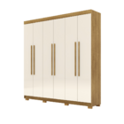 Guarda-roupa Casal Elegance 6 Portas - Vlr Móveis  Nature/cha