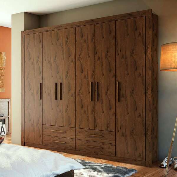 Guarda-roupa Casal Elegance 6 Pt 4 Gv Capuccino