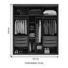 Guarda-roupa Casal Eleganza 2 Pt 6 Gv Branco