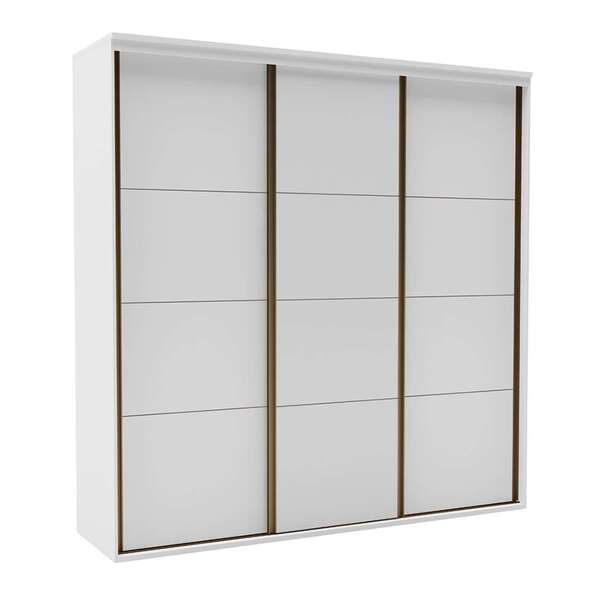 Guarda-roupa Casal Eleganza I 3 Pt 6 Gv Branco