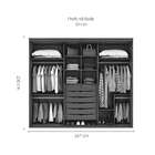 Guarda-roupa Casal Eleganza Ll 3 Pt 6 Gv Álamo