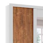 Guarda-roupa Casal Elus Com Espelho 3 Pt 3 Gv Branco E Native