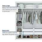 Guarda Roupa Casal Em Mdf 2 Portas 4 Gavetas Velaris