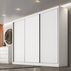 Guarda Roupa Casal Em Mdf 3 Portas 6 Gavetas Montreal  Branco