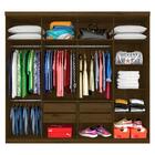 Guarda Roupa Casal Emanuelly 8 Portas Cedro - Moveis Arapongas