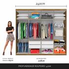 Guarda Roupa Casal Emanuelly 8 Portas Com Espelho Lateral Bor