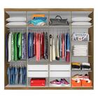 Guarda Roupa Casal Emanuelly 8 Pts Espelho Central Boreal/ Pr