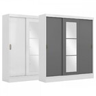 Guarda-roupa Casal Emily 3 Portas De Correr Com Espelho 4301-