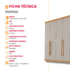 Guarda Roupa Casal Encanto 100 Mdf 6 Portas E 4 Gavetas Rufato