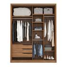 Guarda Roupa Casal Épico 2 Portas Com 1 Espelho Flex - Demart