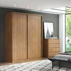 Guarda Roupa Casal Épico 2 Portas Deslizantes 3 Gavetas Amênd