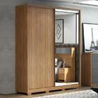 Guarda Roupa Casal Épico 2 Portas Flex Com 1 Espelho E Pés -