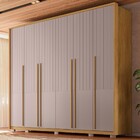 Guarda-roupa Casal Espartacus 6 Portas 6 Gavetas Buriti/fendi
