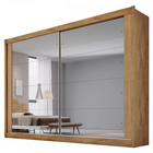 Guarda Roupa Casal Espelhado 2 Portas 4 Gavetas - Creta-amênd