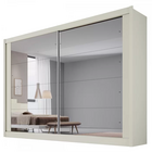 Guarda Roupa Casal Espelhado 2 Portas 4 Gavetas - Creta-off W
