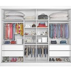Guarda Roupa Casal Espelhado 2 Portas 4 Gavetas - Verona-bran
