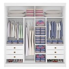 Guarda Roupa Casal Espelhado 2 Portas 6 Gavetas - Las Vegas-b