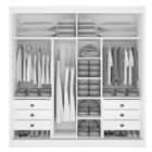 Guarda Roupa Casal Espelhado 2 Portas 6 Gavetas - Las Vegas-c