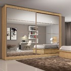 Guarda Roupa Casal Espelhado 2 Portas 6 Gavetas - Sevilha-amê