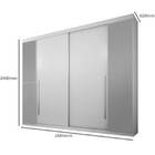 Guarda-roupa Casal Espelhado 4 Portas Plenus - Novo Horizonte