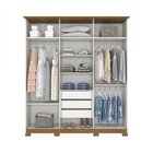 Guarda Roupa Casal Espelhado 6 Portas 3 Gavetas Scott Plus Es