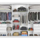 Guarda Roupa Casal Espelhado Costas 3mm - Toronto-branco Acet