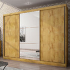 Guarda-roupa Casal Espelhado Natus Gold  Plus- Novo Horizonte