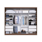 Guarda Roupa Casal Espelho 2 Portas 4 Gavetas Mdf Laos Mambel