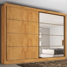 Guarda Roupa Casal Espelho 2 Portas Flex Servilha Made Marcs