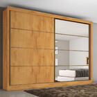 Guarda Roupa Casal Espelho 2 Portas Flex Servilha Made Marcs