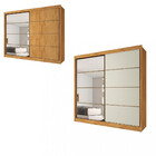 Guarda Roupa Casal Espelho 2 Portas Flex Servilha Made Marcs