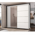 Guarda Roupa Casal Espelho 2 Portas Frisada 4 Gavetas 240cm T