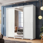 Guarda Roupa Casal Espelho 3 Portas 3 Gavetas Luminare Albatr