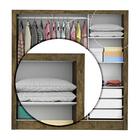 Guarda Roupa Casal Espelho 3 Portas 3 Gavetas Santiago Carioc