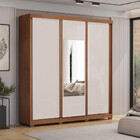Guarda Roupa Casal Espelho 3 Portas 4 Gavetas 235cm Roma Dj M