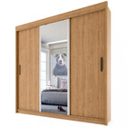 Guarda Roupa Casal Espelho 3 Portas 4 Gavetas Miami Fama Móve